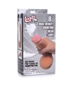 Loadz 8 In. Dual Density Squirting Dildo Light