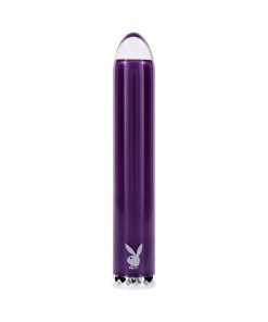 Playboy Amethyst Rechargeble Vibrating Glass Vibe Purple