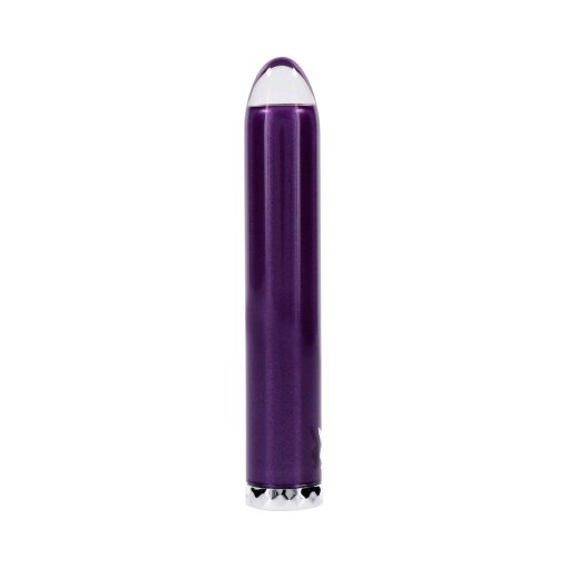Playboy Amethyst Rechargeble Vibrating Glass Vibe Purple - Image 4