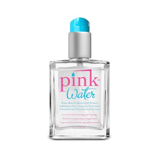 Pink Water Water-Based Lubricant 4 Oz. Glass Bottle - Image 2