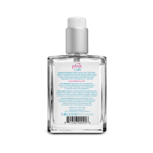 Pink Water Water-Based Lubricant 4 Oz. Glass Bottle - Image 3