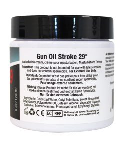 Gun Oil Stroke 29 Masturbation Cream 6 Oz.