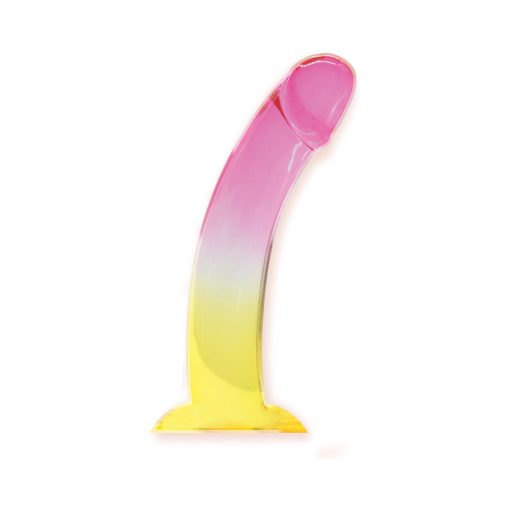 Shades Smoothie 8.25 In. Dildo Pink/Yellow - Image 2