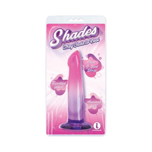 Shades G-Spot 6.25 In. Dildo Pink/Purple