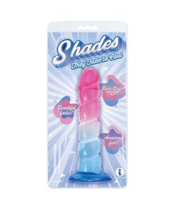 Shades Swirl 7.5 In. Dildo Pink/Blue
