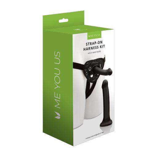 Me You Us Strap-On Harness Kit With 6 In. And 8 In. Dildos