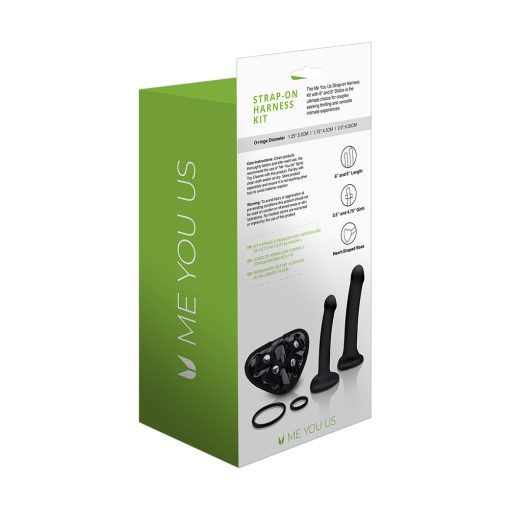 Me You Us Strap-On Harness Kit With 6 In. And 8 In. Dildos - Image 5
