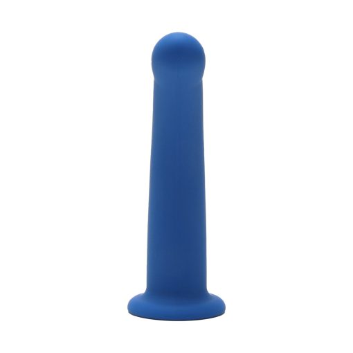 Me You Us 6 In. Curved Silicone Dildo Blue - Image 2