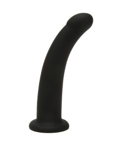 Me You Us 6 In. Curved Silicone Dildo Black