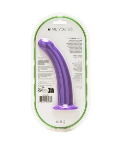 Me You Us 7 In. Curved Silicone Dildo Purple