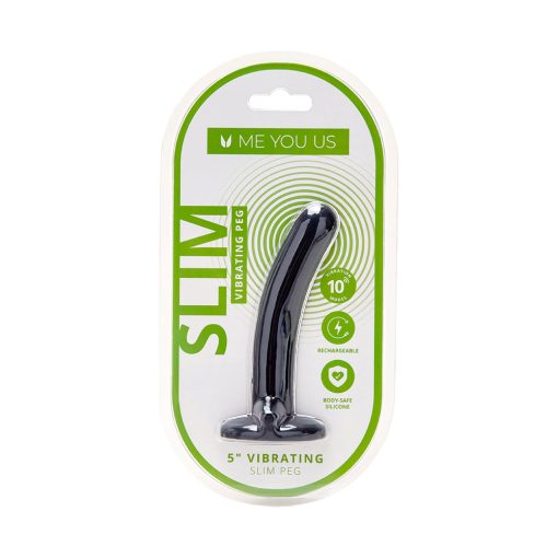 Me You Us 5 In. Vibrating Rechargeable Slim Beginners Peg