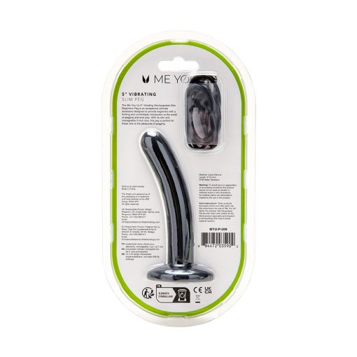 Me You Us 5 In. Vibrating Rechargeable Slim Beginners Peg - Image 4