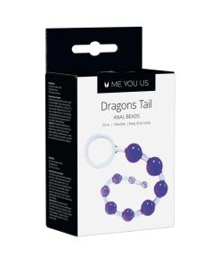 Me You Us Dragonz Tail Anal Beads Violet