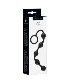 Me You Us Onyx Silicone Anal Beads Black