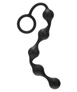 Me You Us Onyx Silicone Anal Beads Black