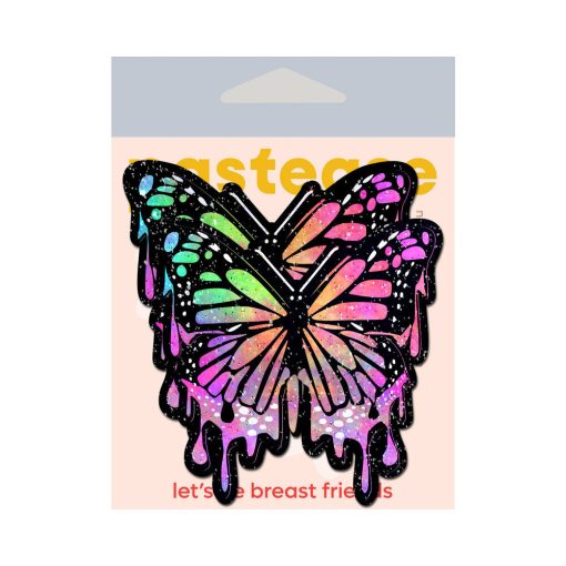 Pastease Butterfly Melt Trippy Glitter Rainbow Nipple Pasties - Image 2