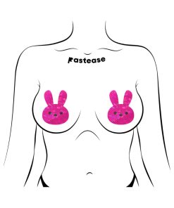 Pastease Glittery Pink Marshmallow Easter Bunny Nipple Pasties
