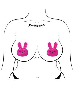 Pastease Glittery Pink Marshmallow Easter Bunny Nipple Pasties