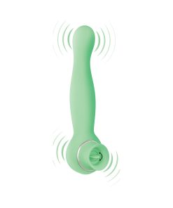 Blaze Luscious Licker Vibe – Dual Motor Silicone Vibrator (Mint, Rechargeable)