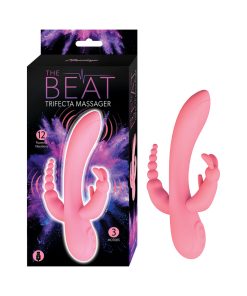 The Beat Trifecta – Powerful 3-Motor Waterproof Massager (Pink)