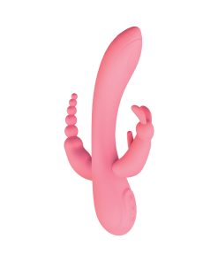 The Beat Trifecta – Powerful 3-Motor Waterproof Massager (Pink)
