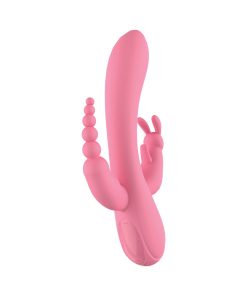 The Beat Trifecta – Powerful 3-Motor Waterproof Massager (Pink)