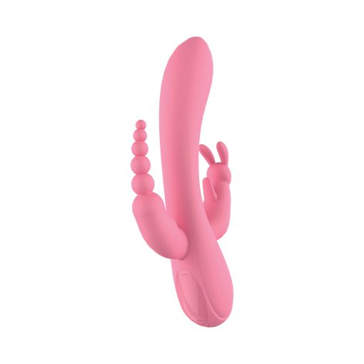 The Beat Trifecta – Powerful 3-Motor Waterproof Massager (Pink) - Image 3