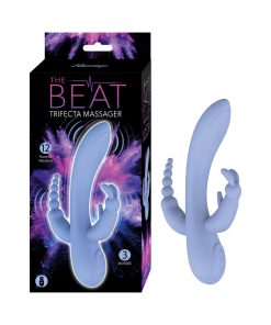 The Beat Trifecta – Triple Motor Rechargeable Vibrator in Violet