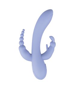 The Beat Trifecta – Triple Motor Rechargeable Vibrator in Violet