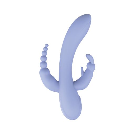 The Beat Trifecta – Triple Motor Rechargeable Vibrator in Violet - Image 4
