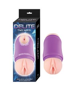 Delite Two Ways Vagina & Ass Beige