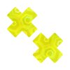 Neva Nude Yellow Nuclear Nightmare Trippy Uv 3D Holographic X Nipple Pasties
