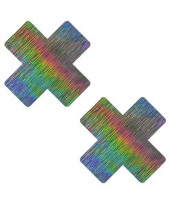 Neva Nude Naughty Nebula Super Holographic X Nipple Pasties