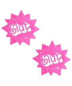 Neva Nude Barbie Babe Sassy Slut Uv Pink Glitter Nipple Pasties