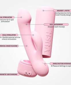 Vush Glow Rabbit Vibrator – Petite, Dual Stimulation, Waterproof