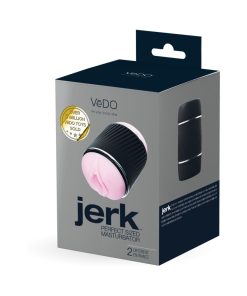 Vedo Jerk Masturbation Sleeve Black With Pink Sleeve