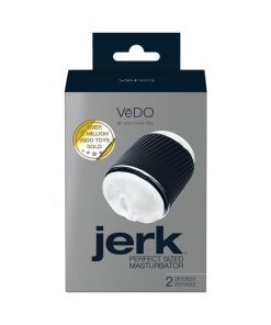 Vedo Jerk Masturbation Sleeve Black With Clear Sleeve