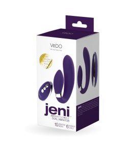 Vedo Jeni C-Shaped Dual Motor Vibe With Remote Purple
