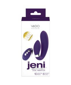 Vedo Jeni C-Shaped Dual Motor Vibe With Remote Purple