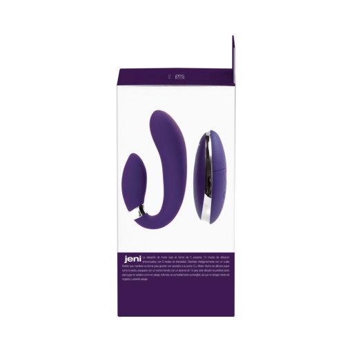 Vedo Jeni C-Shaped Dual Motor Vibe With Remote Purple - Image 7