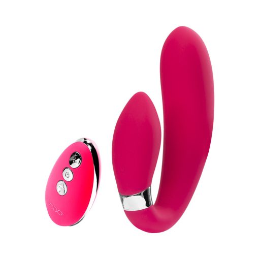 Vedo Jeni C-Shaped Dual Motor Vibe With Remote Pink - Image 2