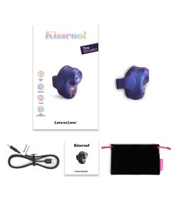 Love To Love Kisscool Finger Vibrator with Tapping Motion – Indigo