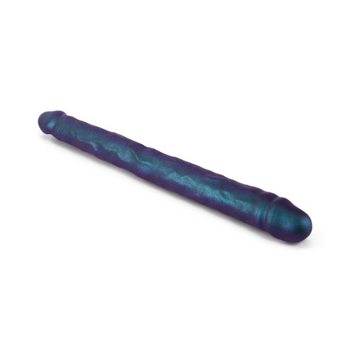 Strap-On-Me Double Dong Realistic Dildo Snaky Metallic Color - Image 4