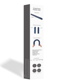 Strap-On-Me Double Dong Realistic Dildo Snaky Metallic Color