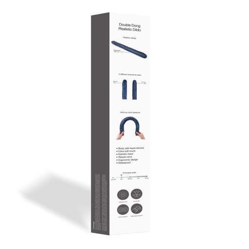 Strap-On-Me Double Dong Realistic Dildo Snaky Metallic Color - Image 8