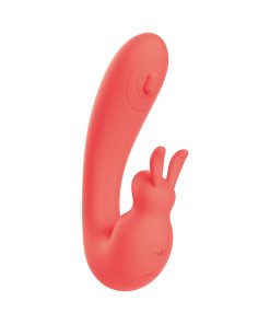 Blaze Bunny Thumper Vibe – Coral Dual Stimulator Rabbit Vibrator