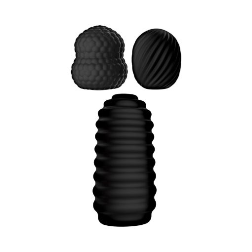 Delite Pocket Masturbator Kit Black - Image 2