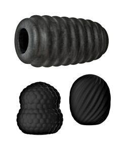Delite Pocket Masturbator Kit Black