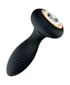 Goddess Diamond Vibrating Plug Black