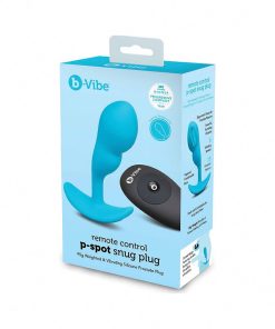 B-Vibe Vibrating P-Spot Snug Plug Small With Rechargeable Remote Control